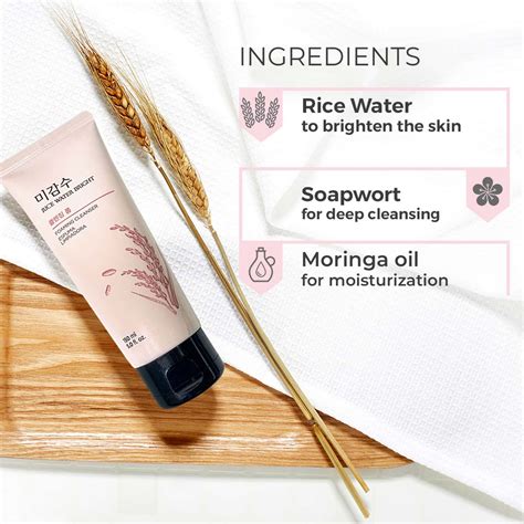 Buy THE FACE SHOP RICE WATER BRIGHT CLEANSING FOAM 150ML Online Get