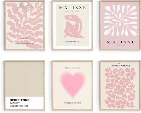 Amazon Habseligkeit Pink Matisse Wall Art Prints Abstract Wall