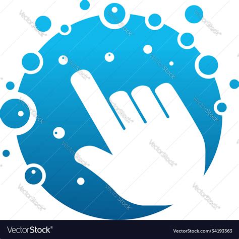 Clean Touch Logo Designs Concept Simple Royalty Free Vector