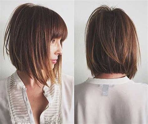 15+ Recommendation Hairstyles Stacked Bob With Bangs