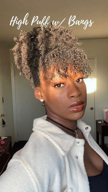 U D O K A 🇳🇬 on Instagram: " HIGH PUFF WITH BANGS one of my fave natural hairstyles ever🤸🏾‍♂️ I ...