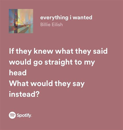 Billie Eilish Everything I Wanted Lyrics In Meaningful Lyrics