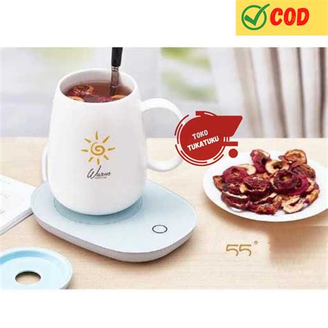 Jual Tatakan Pemanas Gelas Kopi Teh Premium Cup Warmer Heater