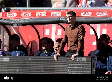 Utrecht Fc Volendam Coach Wim Jonk During The Dutch Premier League