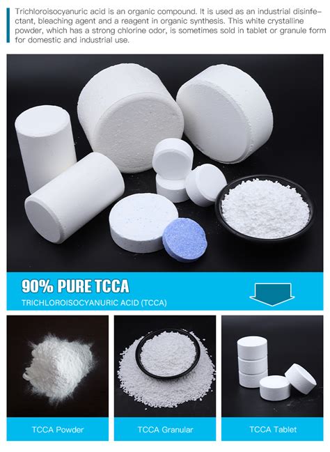 Swimming Pool Chlorine 90 200g Tablet Granular Powder TCCA China