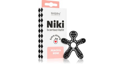 Mr Mrs Fragrance Niki Peach Rose Car Air Freshener Refill Notino