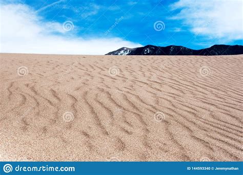 Grandes Dunas De Areia Colorado Paisagem Ocidental Do Deserto Foto De