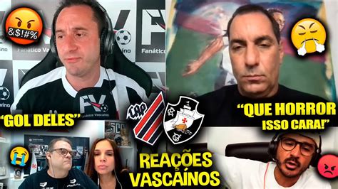 REAÇÕES dos VASCAÍNOS FURIOSOS a DERROTA ATHLETICO PR 1X0 VASCO