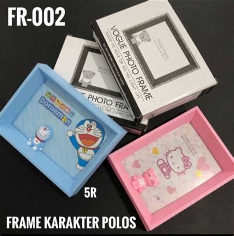 New Motif Korean Photo Frame Bingkai Foto Gantung Karakter Doraemon