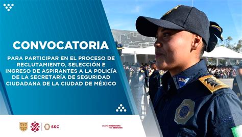 Abren convocatoria para integrarse a la Policía de la CDMX Estos son