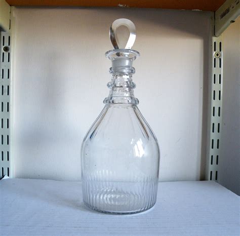 A Georgian Three Ring Neck Glass Decanter 927519 Uk