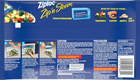 Ziploc® Zip 'N' Steam® Medium Microwave Cooking Bags, 10 ct - Kroger