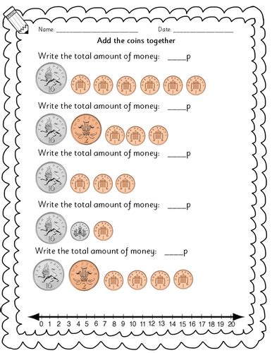 Year 1 Year 2 Maths Adding Uk Coins Money Teaching Resources