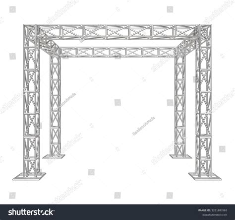 34 Metal Truss System Realistic 3d Render Images Stock Photos