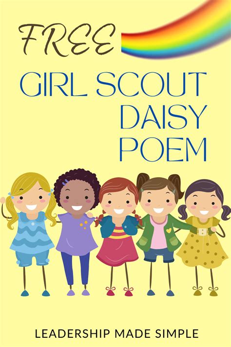 Girl Scout Daisy Poem For Investiture And Rededication Ceremonies