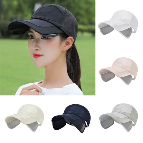 D Groee Unisex Sun Visor Hat Adjustable Golf Hats Cap With Retractable