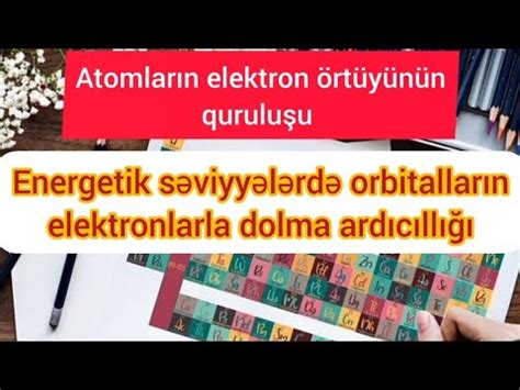 Atomların elektron örtüyünün quruluşu. Energetik səviyyələrdə ...