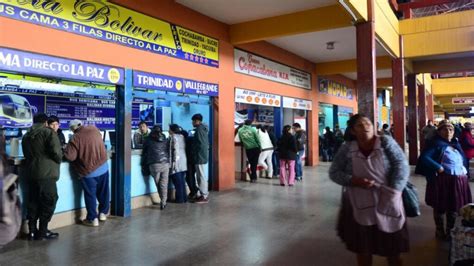 Salidas suspendidas en la terminal de buses en Santa Cruz Red Bolivisión