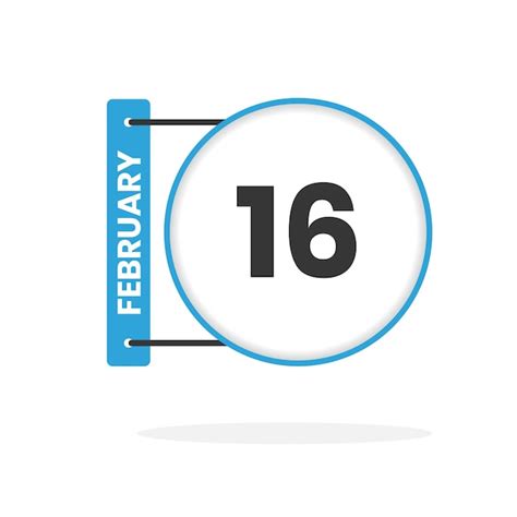 Februar Kalender Symbol Datum Monat Kalender Symbol Vektor