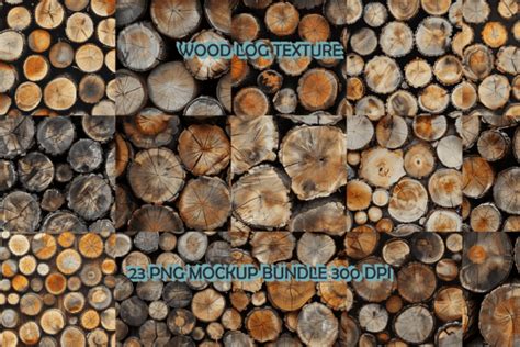 Wood Log Texture Background Bundle Graphic by Meow.Backgrounds ...