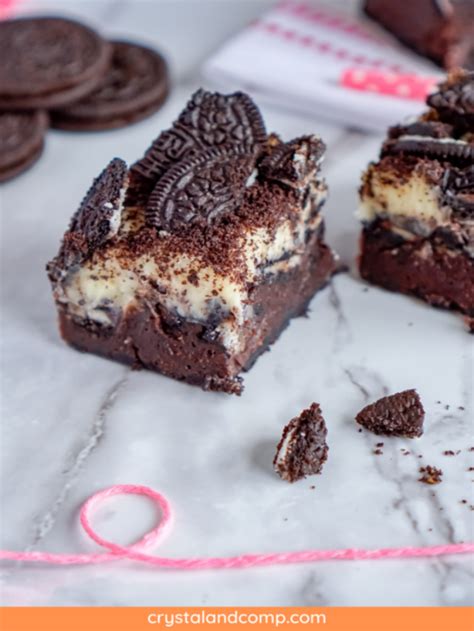 Oreo Cheesecake Brownie Bars Story CrystalandComp