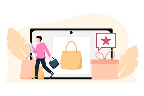 Premium Vector E Commerce Flat Design Illustration