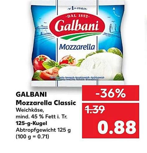 Galbani Mozzarella Classic Angebot Bei Kaufland