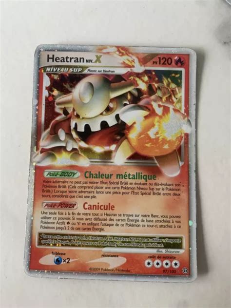 CARTE POKÉMON HEATRAN Niv X 97 100 DP Tempête Bloc Diamant Perle FR