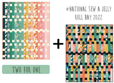 National Sew A Jelly Roll Day 2022 Free Pattern Jelly Roll Free