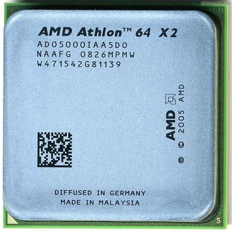 AMD Athlon 64 X2 5000 Dual Core 2x 2 6GHz 65W TDP Socket AM2