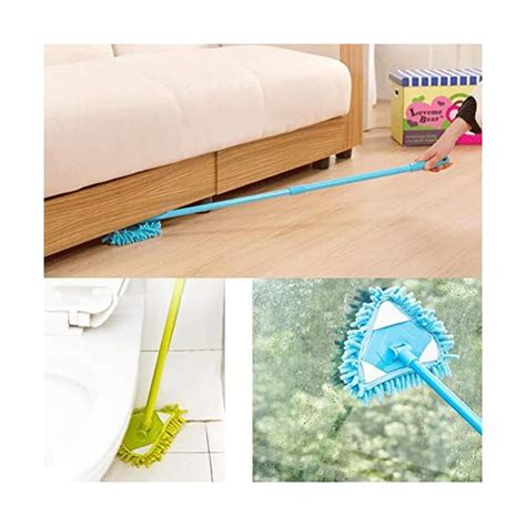 Extendable Triangle Mop Retractable Cleaning Mop Degree Microfiber