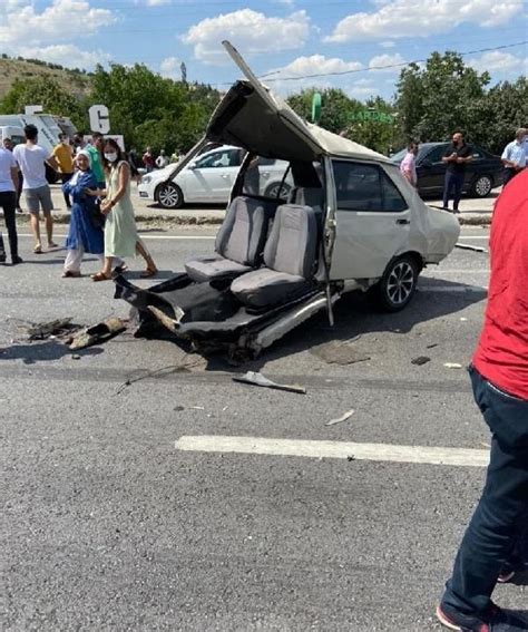 Son Dakika Haberleri Z Nc Rleme Kazada K Ye B L Nen Otomobilin