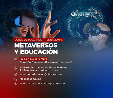 Curso De Posgrado Internacional En Metaversos Y Educaci N