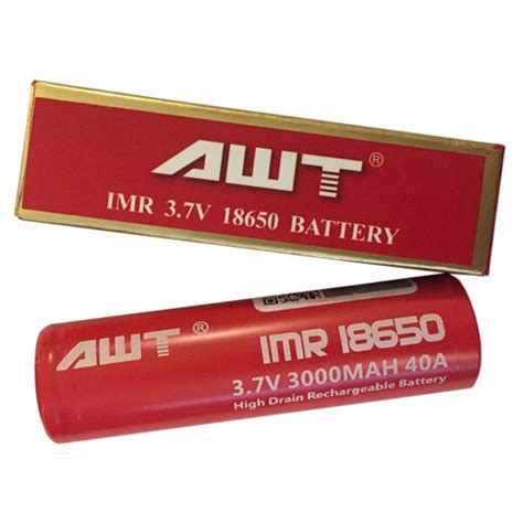 AWT 18650 35A 3000 MAH RED BATTERY Bawadi Vape Dubai UAE