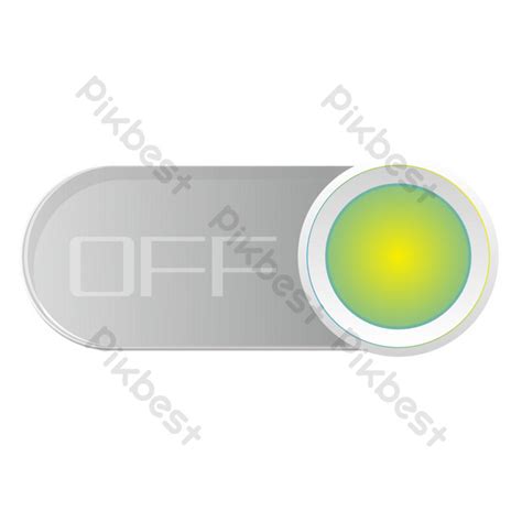 Green Switch Button Png Images Ai Free Download Pikbest