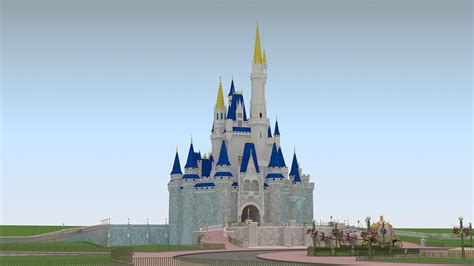 Cinderella Castle And Landscape 3d Model By Vipkat