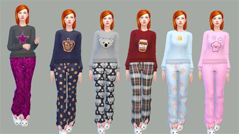 Sims 4 CC S The Best Sleepwear Set By Mysimlifefou