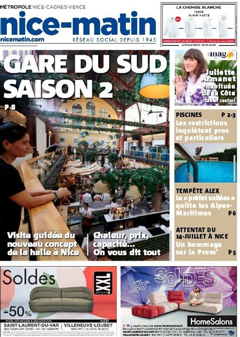 Nice Matin On Twitter Voici La Une De Nice Matin De Ce Vendredi 14