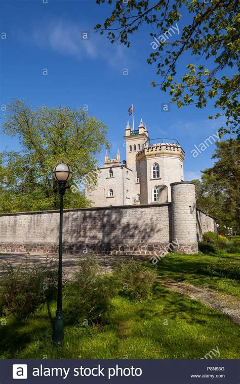 Laitse castle is the classical Estonian limestone medieval building Stock Photo - Alamy