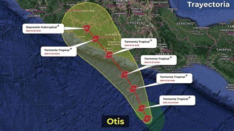 Tormenta Otis Evolucionar A A Hurac N Cu Ndo D Nde Impacta Y Qu