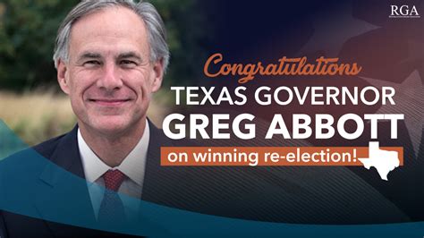 RGA Congratulates Texas Governor Greg Abbott On Winning Re Election