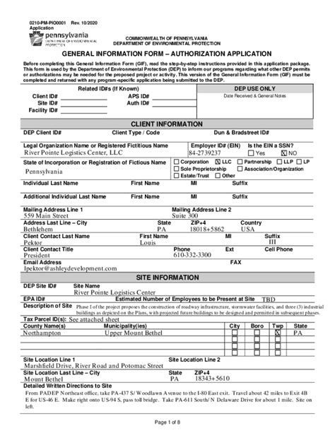 Fillable Online Files Dep State Pa Notice Of Draft Individual Npdes