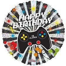 Happy Birthday Game On Controller Mylar Balloon The Brat Shack Party