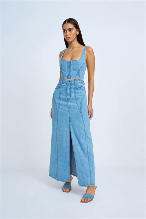 Blue Jean Beauty Bustier | Final Sale - Blue Wash – BY JOHNNY.