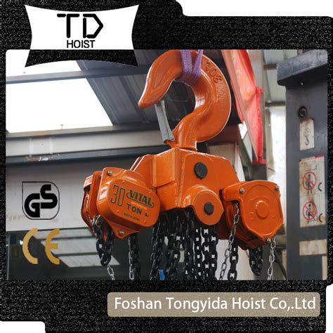 Vital Type 1ton 10ton Lifting Block With G80 Load Chain Manual Hoist