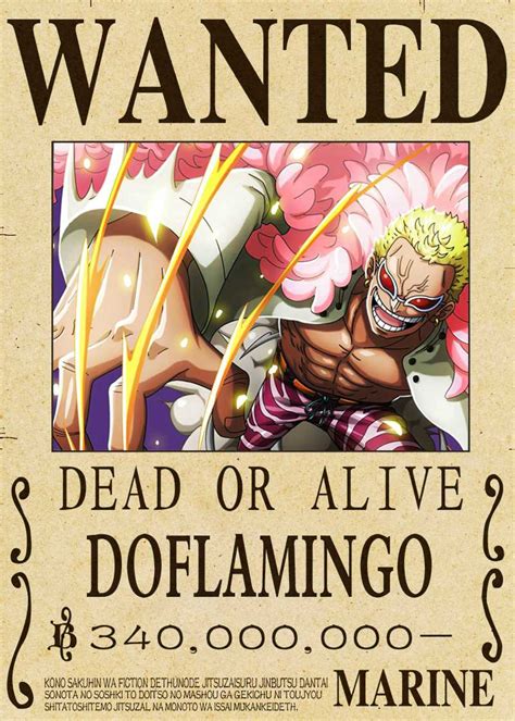 DOFLAMINGO One Piece Wanted Poster Wanted Poster Maker