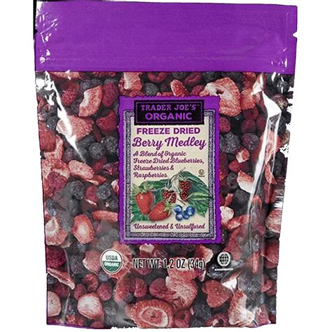 Organic Freeze Dried Berry Medley By Trader Joes Oz Pack Buy From