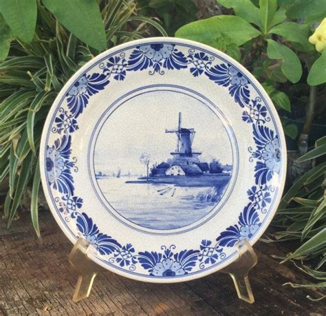 Royal Delft Plate Wall Plaque Old Delfts Blauw Schotel Etsy