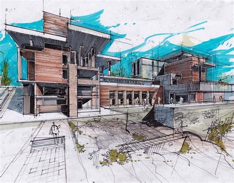 Copic Marker Architecture Drawing Google Search Architecture