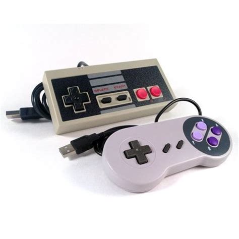 Nes And Snes Bundle Usb Classic Super Nintendo Controller For Pc Mac